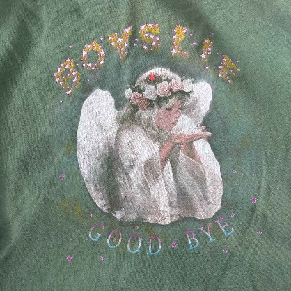 Boys Lie Green Angel Graphic Sweatshirt